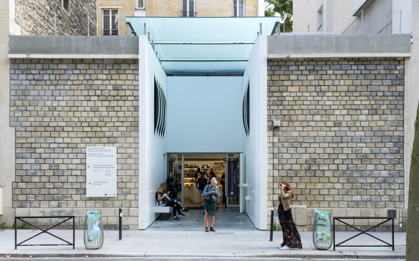 vue de la sortie des catacombes